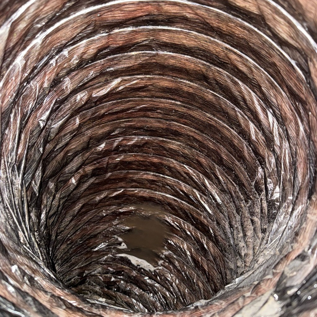 Air duct system after professional air duct cleaning service in Indiana