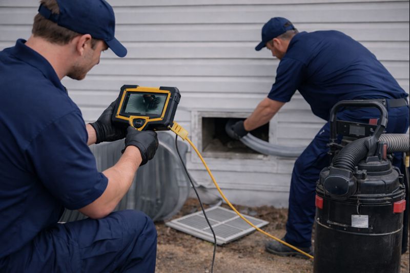air duct cleaning technicians working indiana